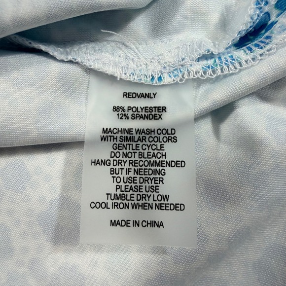 NWT REDVANLY Mens XXL Golf Polo Shirt Beech Polo Malibu Blue Floral PUREpoly - Picture 5 of 12